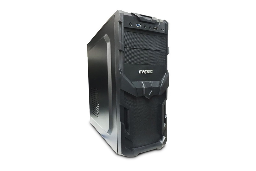 Gabinete Evotec  EV-1002 Micro ATX Negro 600W Fuente