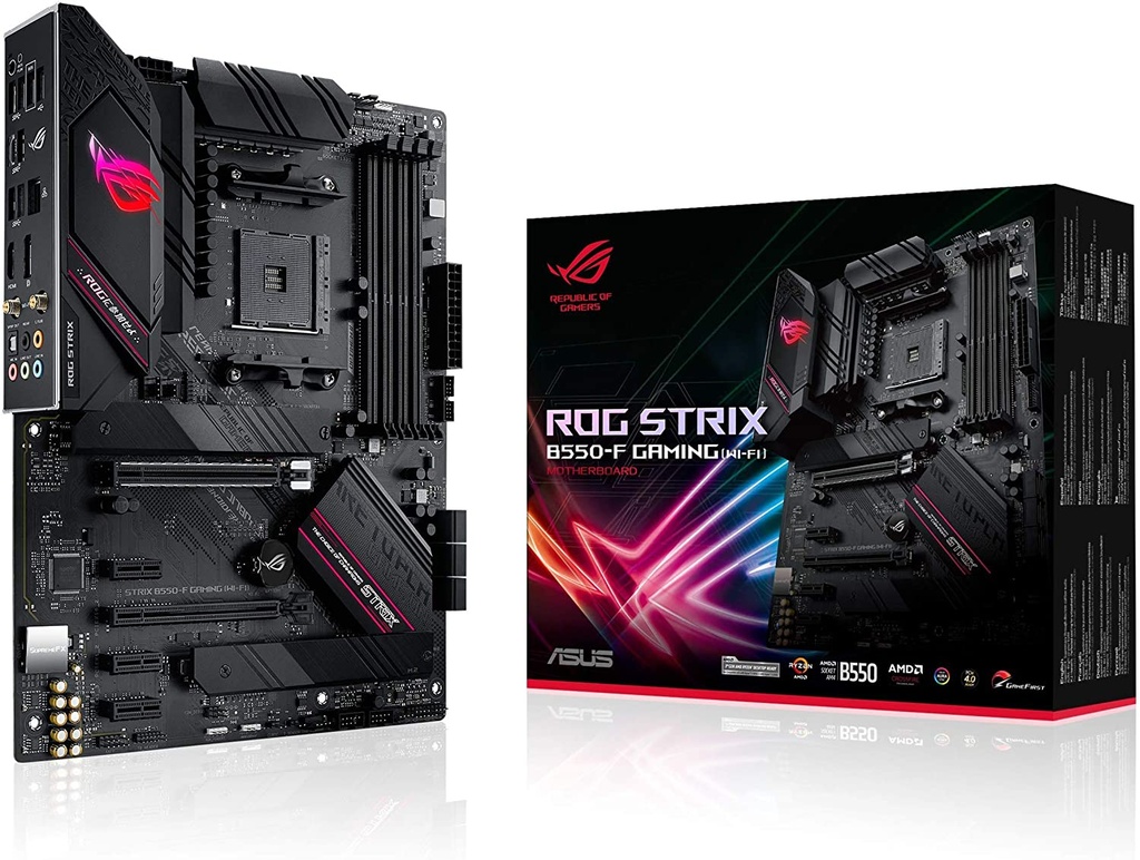 Tarjeta Madre Asus ROG Strix B550-F Gaming WiFi II Socket AM4 DDR4 HDMI DisplayPort ATX