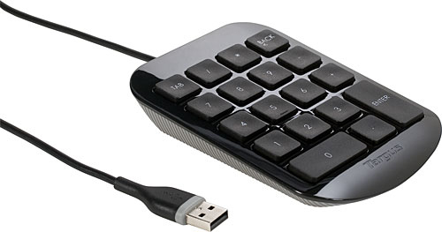 Teclado numerico alambrico usb 3ft plug and play windows/mac