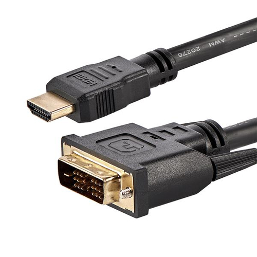 Cable 1.8m adaptador video hdmi a dvi-d de 1.8m  .