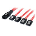 Cable 50cm mini sas sff8087 a 4x sata cierre latch adaptador .