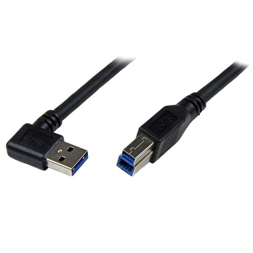 Cable 1m usb 3.0 usb b macho a usb a macho en angulo derecho