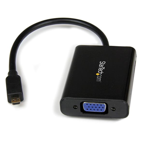 Adaptador convertidor micro hdmi a vga con audio  .