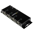 Hub concentrador usb a serial rs232 db9 de 4 puertos de riel din