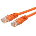 Cable 10.6m gigabit ethernet red cat6 utp rj45 moldeado naran.a