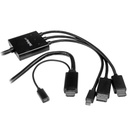 Convertidor hdmi displayport mini displayport a hdmi cable 2m