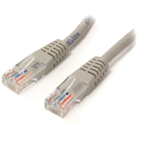 Cable de 4.5m cat5e ethernet rj45 gris - sin enganches  .