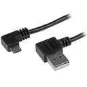 Cable de 2m micro usb conector acodado a la derecha  .