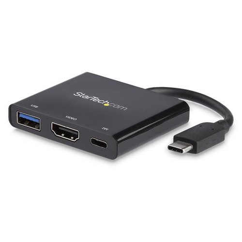 Adaptador usb-c a hdmi 4k replicador de puertos blanco .