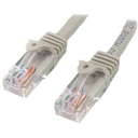 Cable de red 0.5m gris cat5e e thernet sin enganche