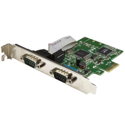 Tarjeta serial pci express 2 p puertos db9 rs232 uart 16c1050