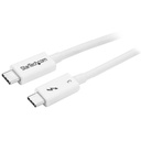 Cable 0.5m thunderbolt 3 usb-c blanco compatible displayport