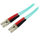 Cable 5m fibra duplex multi lc om4 100gb 50/125 lszh aguamarina