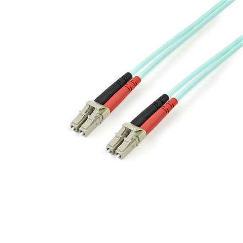 Cable 3m fibra duplex multi lc om4 100gb 50/125 lszh aguamarina