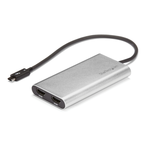 Adaptador video thunderbolt 3 a a doble hdmi 4k60 mac y win