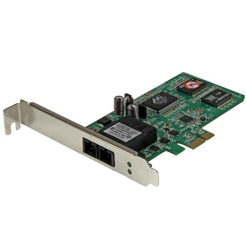 Tarjeta pci express ethernet fibra red sc multimodo 550m