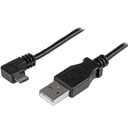 Cable de 1m micro usb conector acodado a la derecha