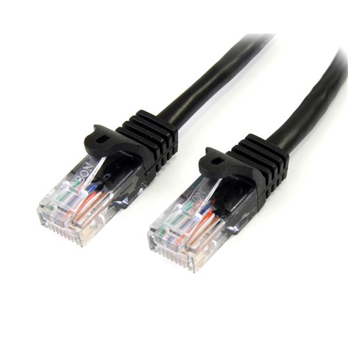 Cable 2m negro red 100mbps cat5e ethernet rj45 snagless