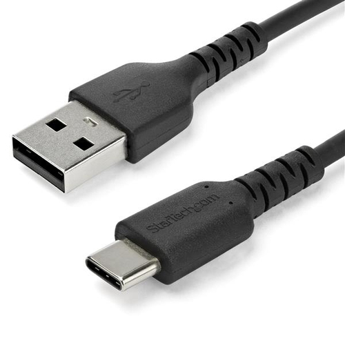 Cable usb 2.0 a usb-c de 2 m negro - con fibra aramida