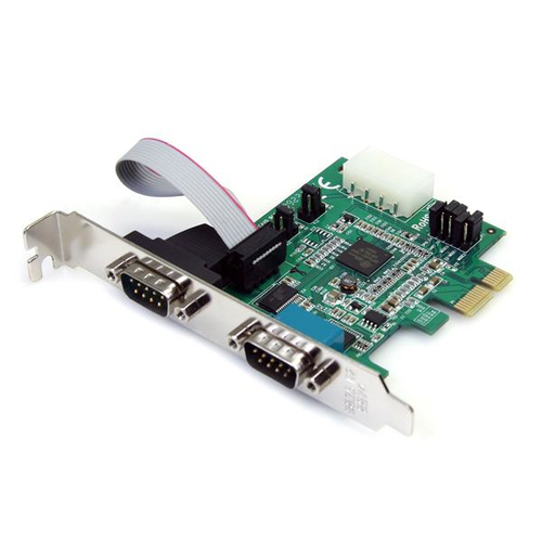 Tarjeta adaptadora serial pcie rs232 2 puertos - uart 16950 - lp