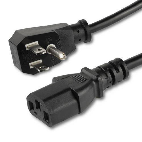 Cable de 3m de alimentacion plano nema 5-15p a c13 para pc