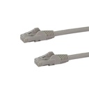 Cable 1m gris de red gigabit cat6 ethernet rj45 snagless