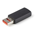 Adaptador de carga usb con bloqueo de datos-solo de carga m/f