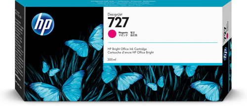 Hp 727 magenta 300ml tinta amplio formato f9j77a