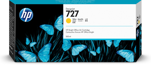 Hp 727 amarillo 300ml tinta amplio formato f9j78a