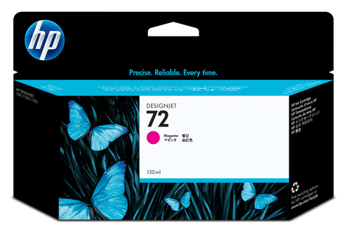 Hp 72 magenta 130ml tinta amplio formato c9372a