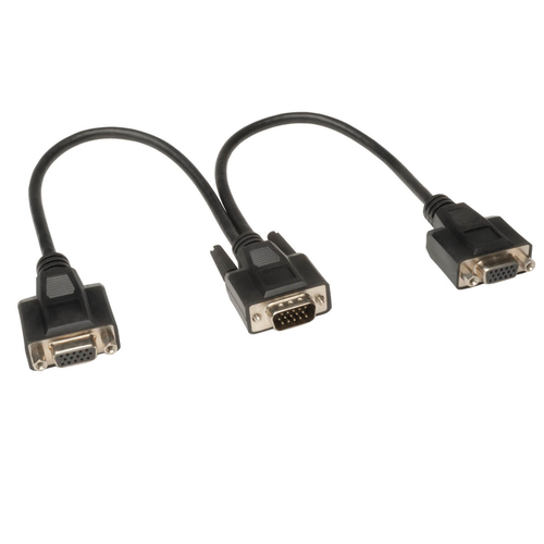 Cable divisor en y vga de alta resolucion hd15 m a 2x h 30cm