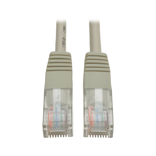 Cable patch cat5e utp moldeado 350mhz rj45 m/m gris 3.05m