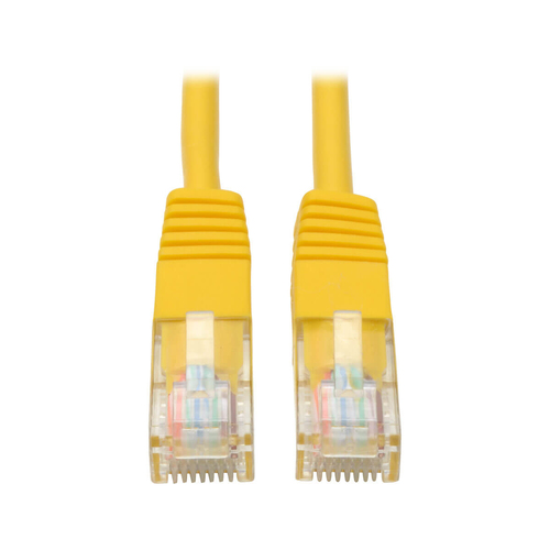 Cable patch cat5e utp moldeado 350mhz rj45 m/m amarillo 3.05m