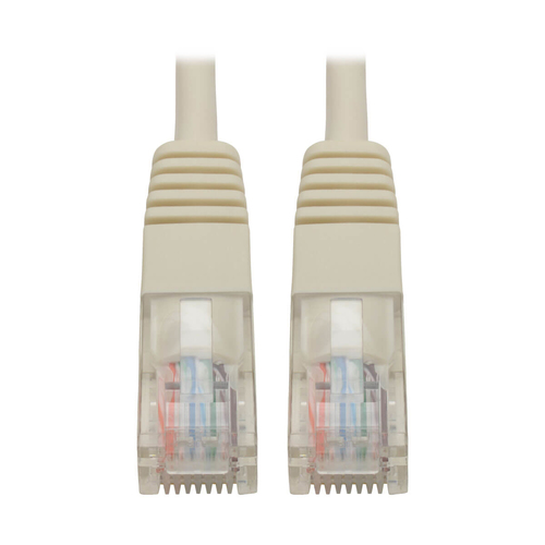 Cable patch cat5e utp moldeado 350mhz rj45 m/m blanco 4.27m