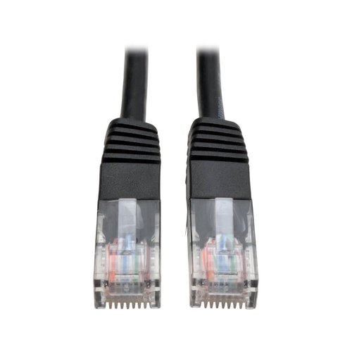 Cable patch cat5e utp moldeado 350mhz rj45 m/m negro 4.27m