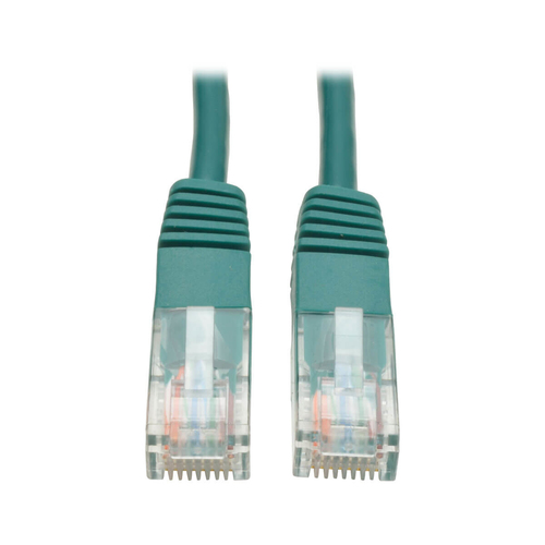 Cable patch cat5e utp moldeado 350mhz rj45 m/m verde 0.91m