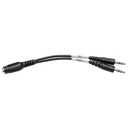 Cable divisor 3.5mm audio para diadema 4 pines h a 2x 3 pines m