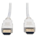 Cable hdmi de alta velocidad hd 4kx2k c/ audio m/m blanco 0.91m