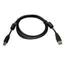 Cable usb2.0 de alta velocidad c/ atenuadores a/b m/m 1.83m