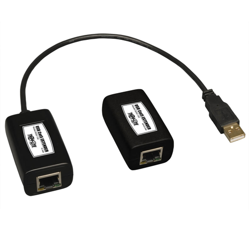 Extensor 1 puerto usb sobre cat5/6 transmisor receptor 45m