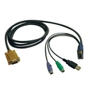 Cable combinado usb/ps2 de .      .