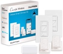 Caseta Inalámbrica Inteligente dimmer Lutron P-BDG-PKG2W Funciona con Alexa, Apple HomeKit y Google Assistant Blanco