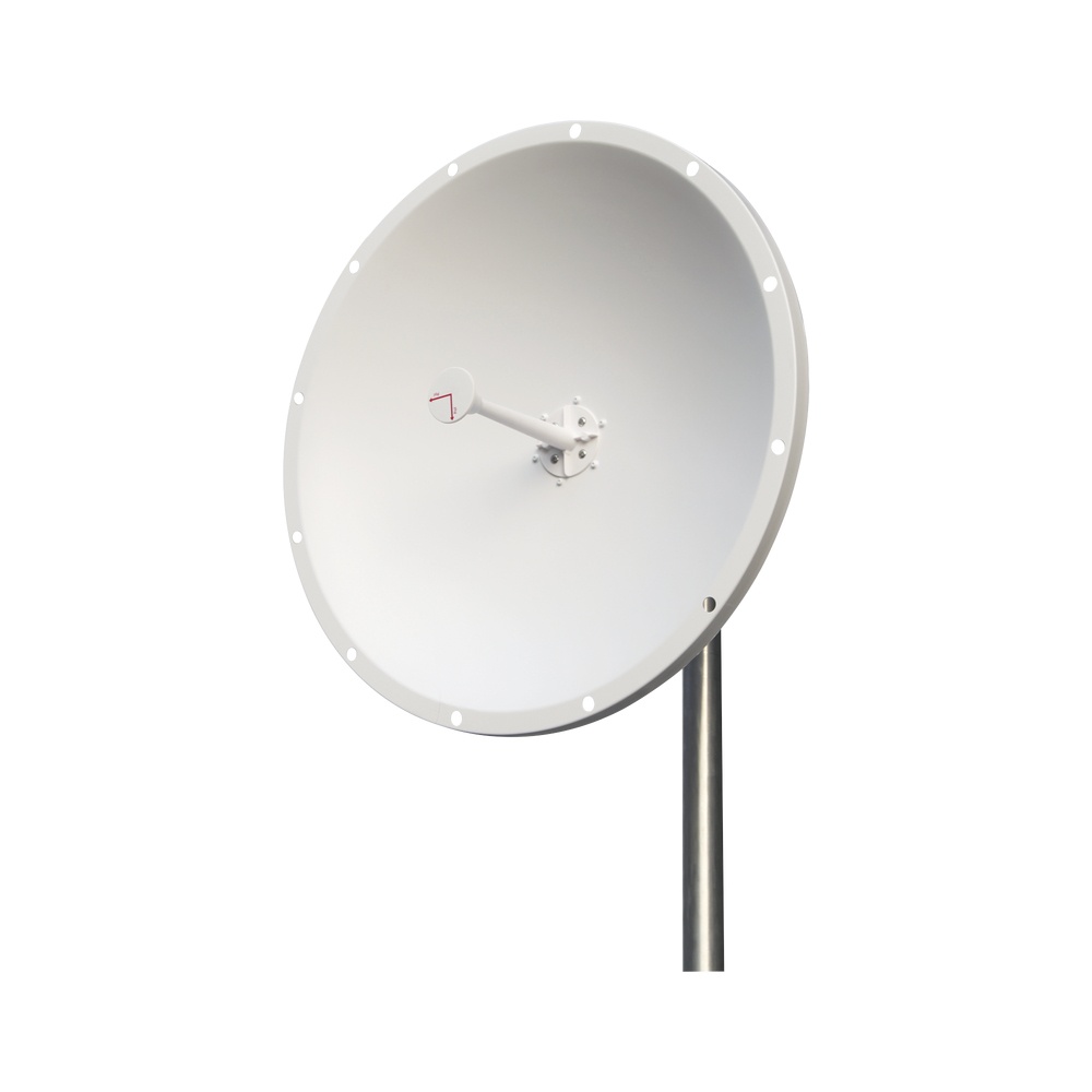 Antena direccional, frecuencia extendida de (4.8 - 6.5 ghz), ganancia 28 dbi, dimensiones (2 ft), slant de (45° y 90°), incluye 