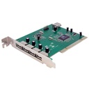 Adaptador tarjeta pci usb 2.0 7 puertos