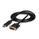 Cable adaptador 1.8m dvi a dp displayport macho a macho  .