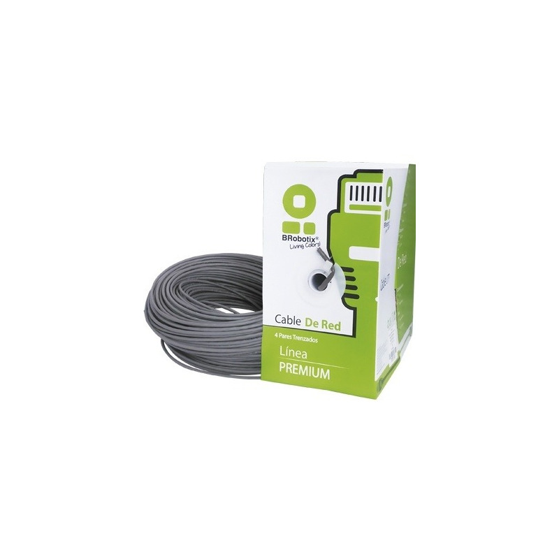 Bobina De Cable BRobotix 062435 Cat6 UTP 305 Metros