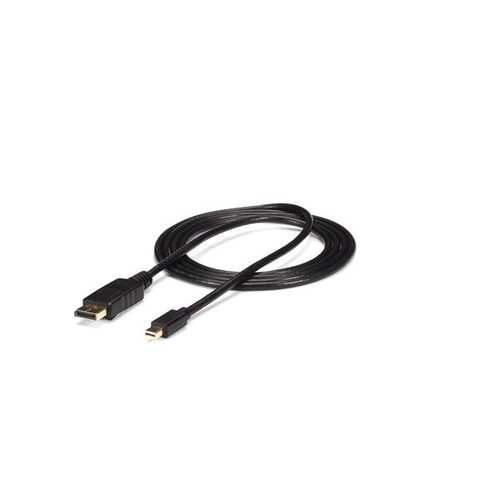 Cable de 1.8m mini displayport 4k 1.2 a displayport negro