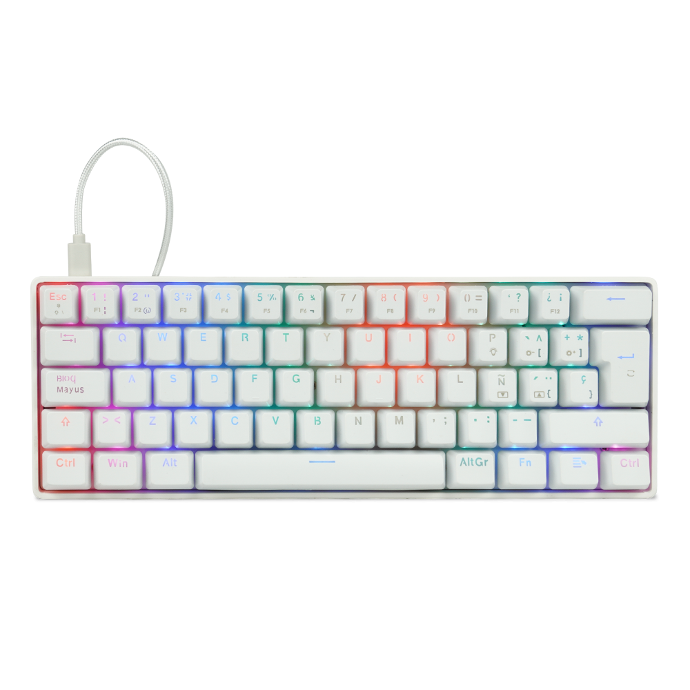 Teclado Mecánico Gamer Game Factor KBG560 RGB Switch Red Alámbrico Español