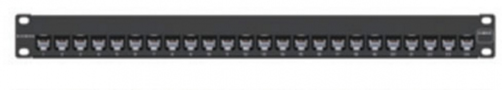 Patch panel z-max, de 24 puertos, modular, plano, 1ur