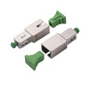 Atenuador óptico macho-hembra con conector sc/apc de 15db para fibra monomodo 